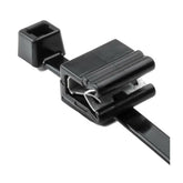 HellermannTyton 2-Piece Cable Tie & Edge Clip, 8.0" Long, EC5A (25pcs) (SKU Part Number 156-02227)
